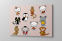 Ilustrovaný obraz Zvieratká 1760